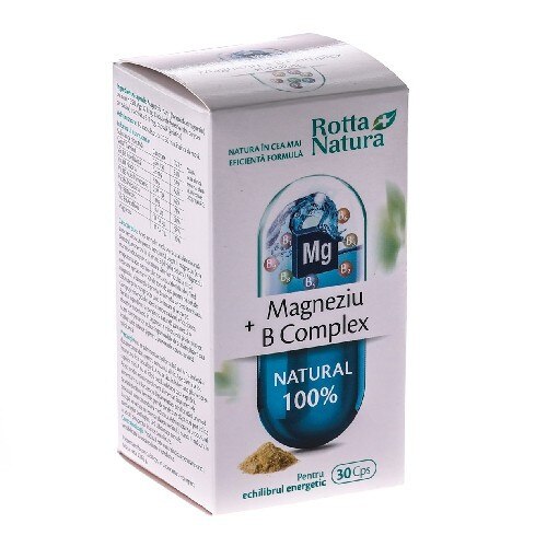 Magneziu + B Complex, 30 capsule, Rotta Natura